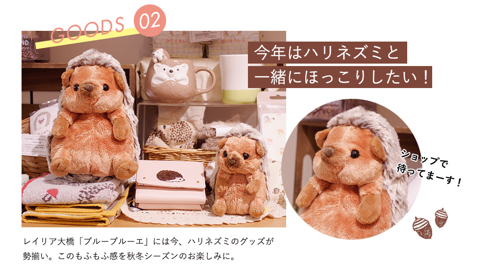 今年はハリネズミと一緒にほっこりしたい ブルーブルーエ